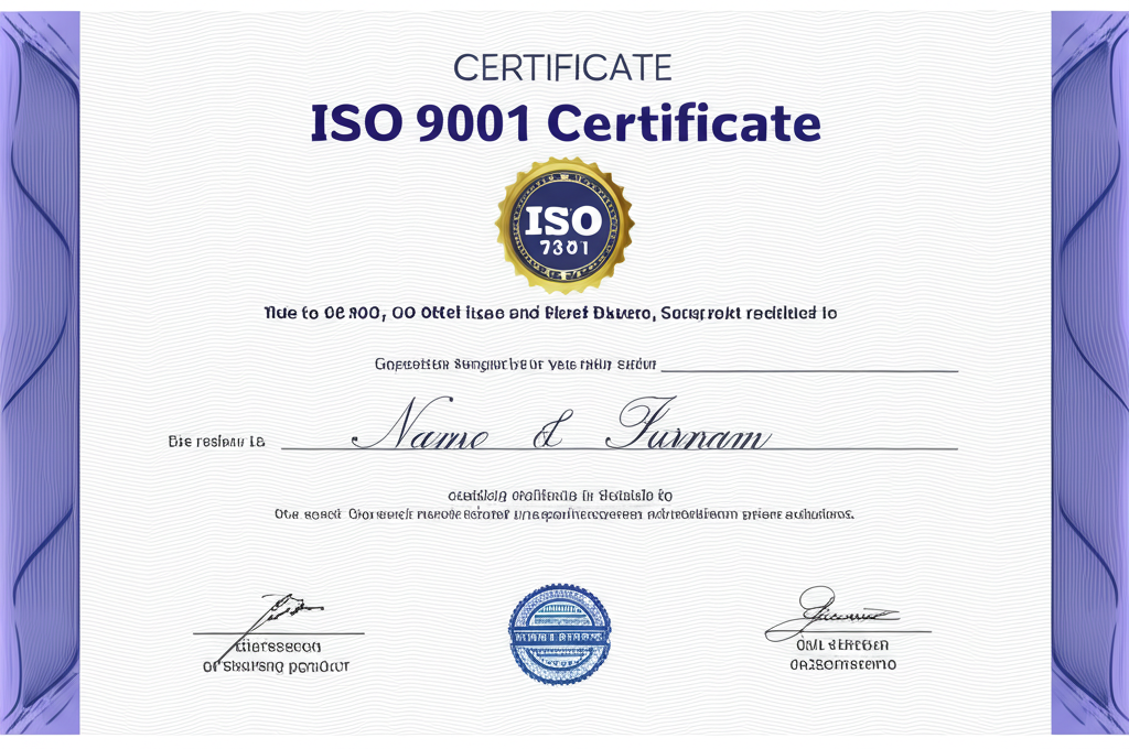 ISO 9001:2015 Certificate